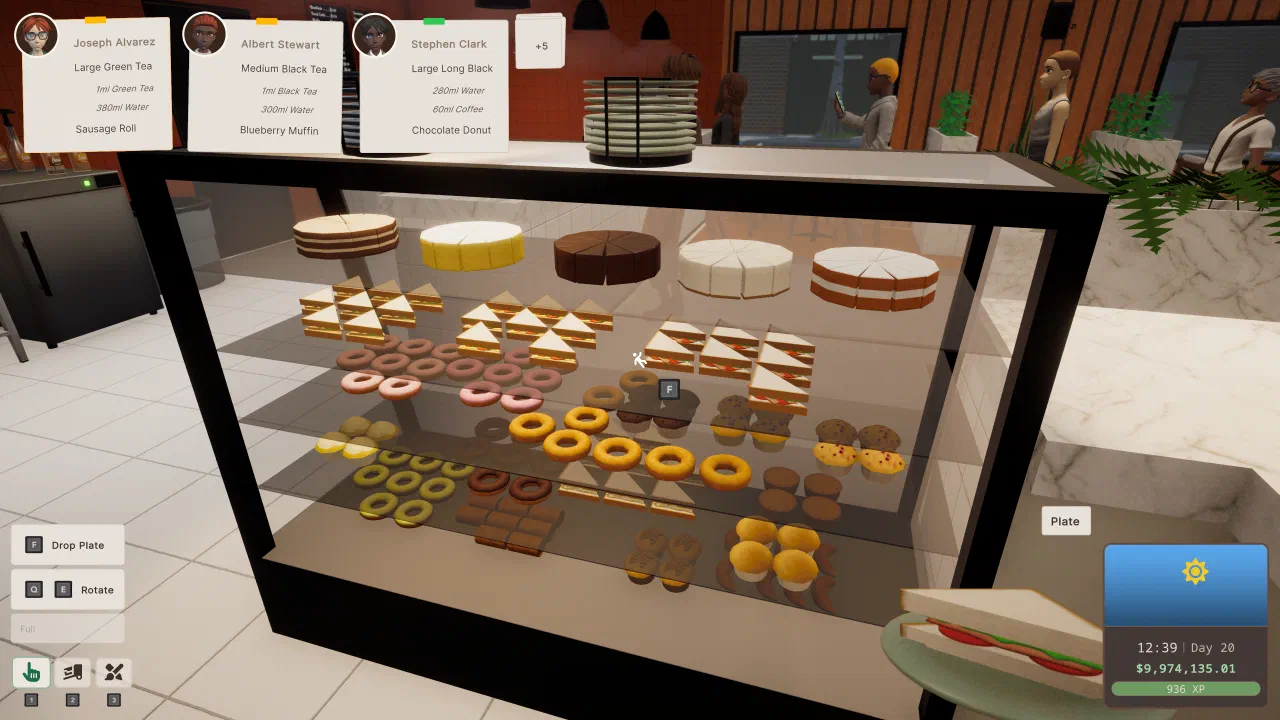 Pastry and cake display cabinet